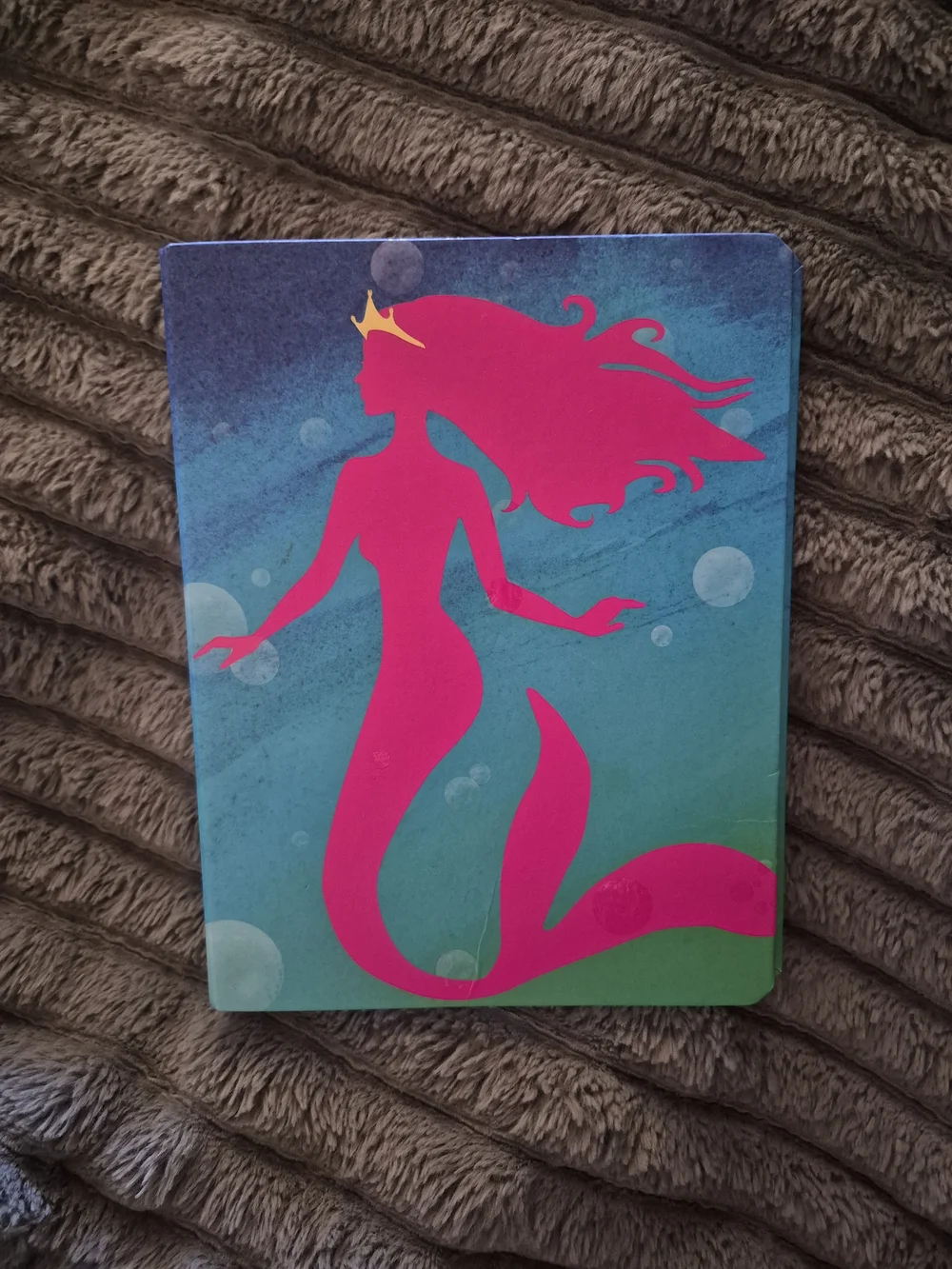 Pink Mermaid Illustration Binder